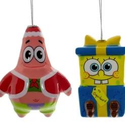 Sale SpongeBob and Patrick 3 1/2-Inch Decoupage Ornaments Collectibles
