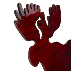 Discount Stained Standing Moose Christmas Decoration - 25.5