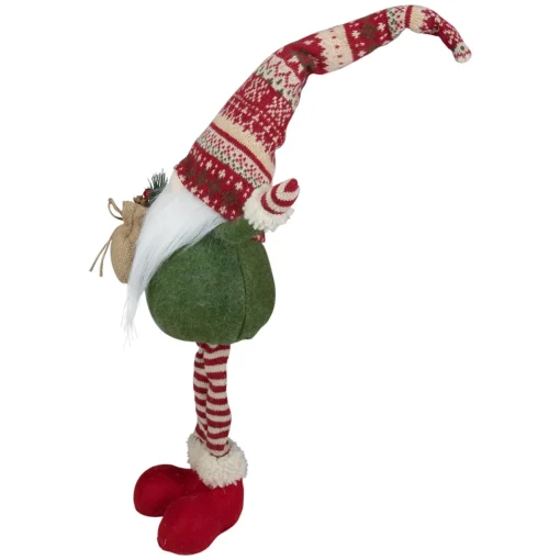 Hot Standing Gnome Christmas Decoration with Gift Bag - 27" Gnomes