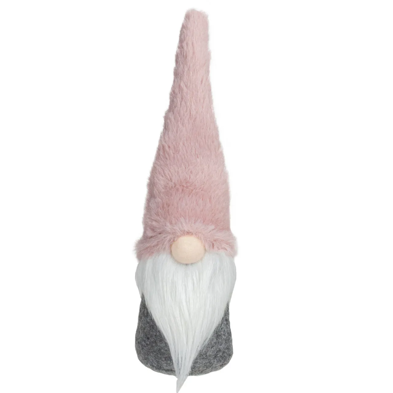 Standing Gnome Christmas Decoration - 11" - Pink and Gray Gnomes