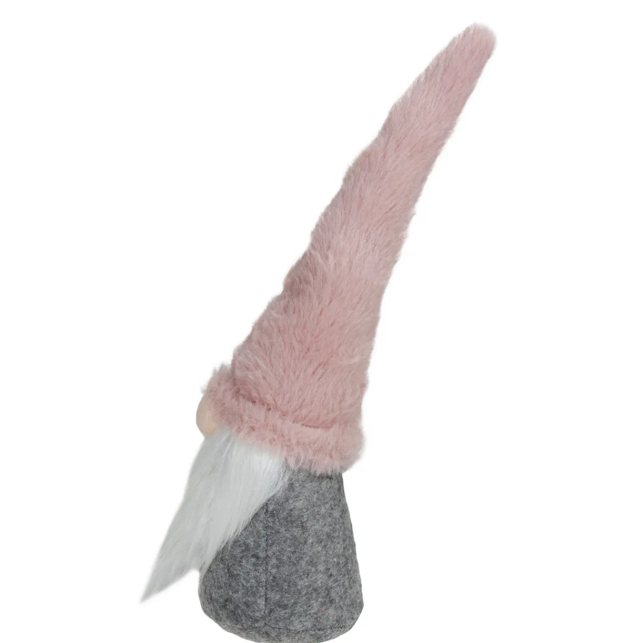 Standing Gnome Christmas Decoration - 11" - Pink and Gray Gnomes