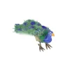 Clearance Standing Peacock Tail Feathers Christmas Decoration - 13" - Green and Blue Animals