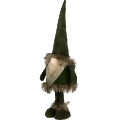 Standing Plush Gnome with Faux Fur Christmas Figure - 19
