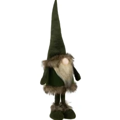 Standing Plush Gnome with Faux Fur Christmas Figure - 19