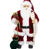 Best Standing Santa Claus with List Christmas Figure - 24" Santa Claus
