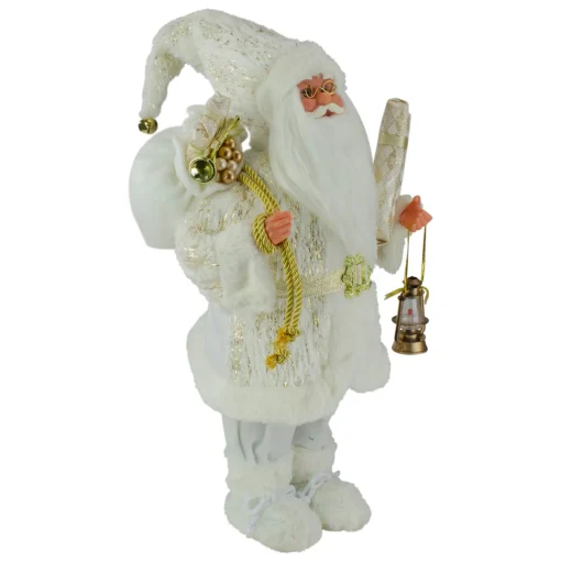 Online Standing Santa with Lantern and Presents Christmas Figure - 12" Santa Claus