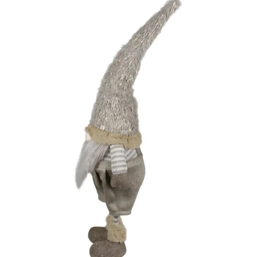 Outlet Standing Swaying Gnome Christmas Figure - 22" - Beige Gnomes