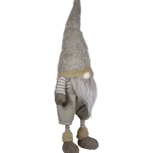 Outlet Standing Swaying Gnome Christmas Figure - 22" - Beige Gnomes