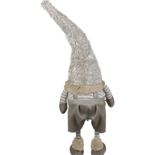 Outlet Standing Swaying Gnome Christmas Figure - 22" - Beige Gnomes