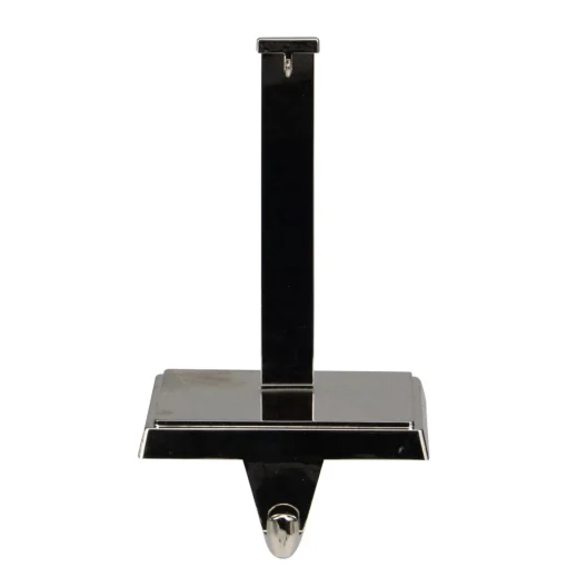 Online Stocking Holder with Ornament Hanger - 7.25" - Silver Stocking Holders