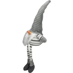 Sale Striped Sitting Gnome Christmas Figure - 22