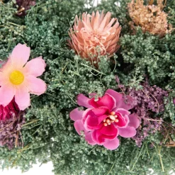 Clearance Thistle Mixed Floral Spring Wreath - 13