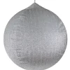 Best Tinsel Inflatable Christmas Ball Ornament Outdoor Commercial Decoration - 27.5" - Silver Commercial