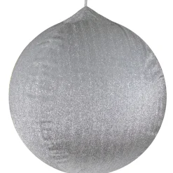 Best Tinsel Inflatable Christmas Ball Ornament Outdoor Commercial Decoration - 27.5" - Silver Commercial