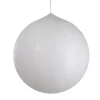 Online Tinsel Inflatable Christmas Ball Ornament Outdoor Commercial Decoration - 19.5" - White Commercial