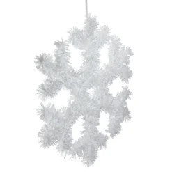 Outlet Tinsel Snowflake Christmas Window Decoration - 13.5