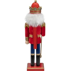 Best Traditional Christmas Nutcracker King with Scepter Figurine - 14