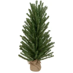 Online Traditional Scottsdale Mini Pine Artificial Christmas Tree with Burlap - 24" - Unlit Trees