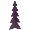 Outlet Triangular Christmas Tree with Curved Edges Decoration - 12" - Purple Trees
