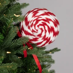 Clearance Twisted Yarn Peppermint Lollipop Christmas Pick - 19.25" Sprays, Picks & Branches