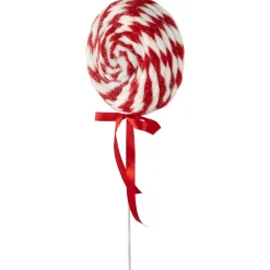 Clearance Twisted Yarn Peppermint Lollipop Christmas Pick - 19.25