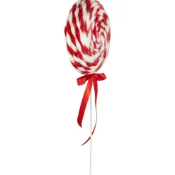 Clearance Twisted Yarn Peppermint Lollipop Christmas Pick - 19.25