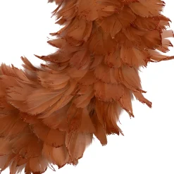 Hot Two-Tone Feathers Christmas Wreath - 14.5