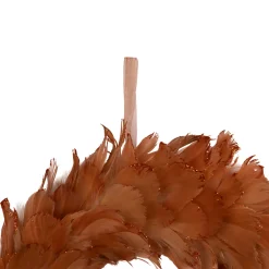 Hot Two-Tone Feathers Christmas Wreath - 14.5