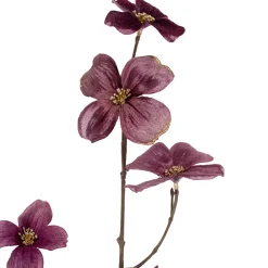 Outlet Velvet Dogwood Artificial Floral Christmas Spray - 39" - Pink Sprays, Picks & Branches