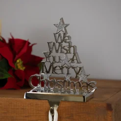 Online We Wish You a Merry Christmas Tree Stocking Holder - 6.25" Stocking Holders