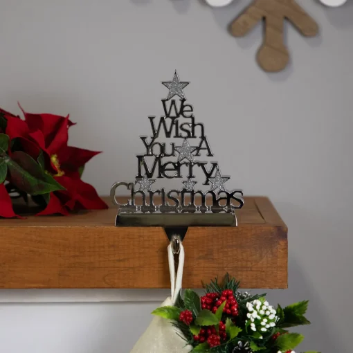 Online We Wish You a Merry Christmas Tree Stocking Holder - 6.25" Stocking Holders