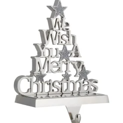 Online We Wish You a Merry Christmas Tree Stocking Holder - 6.25