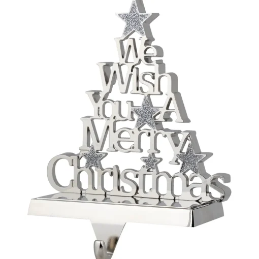 Online We Wish You a Merry Christmas Tree Stocking Holder - 6.25" Stocking Holders