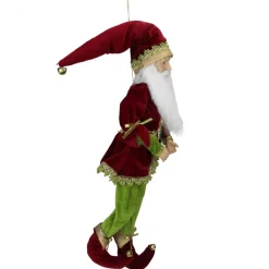 Outlet Whimsical Elf Hanging Christmas Figure - 18