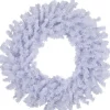 Hot White Crystal Spruce Artificial Christmas Wreath - 20" - Unlit Unlit