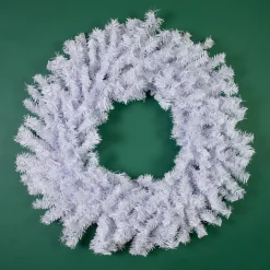 Hot White Crystal Spruce Artificial Christmas Wreath - 20