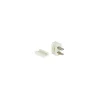 White Male Quick Zip Plug For SPT-1 18 Wire Gauge 8 Amps Accessories