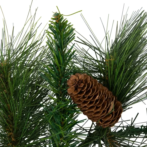 Hot White Valley Pine with Pine Cones Artificial Christmas Garland - 9' x 14" - Unlit Unlit