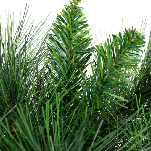 White Valley Pine with Pine Cones Artificial Christmas Wreath - 24" - Unlit Unlit