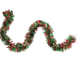 Clearance Wide Cut Tinsel Commercial Christmas Garland - 50' x 3