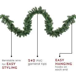 Best Windsor Pine Artificial Christmas Garland - 9' x 12
