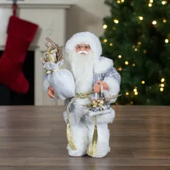 Sale Winter Frost Santa Claus Standing Christmas Figure - 12" Santa Claus