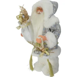 Sale Winter Frost Santa Claus Standing Christmas Figure - 12