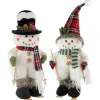 Online Winter Skiing Snowmen Christmas Figures - 15" - Set of 2 Snowmen