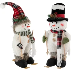Online Winter Skiing Snowmen Christmas Figures - 15