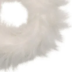 New Wispy Feather Christmas Wreath - 14.5
