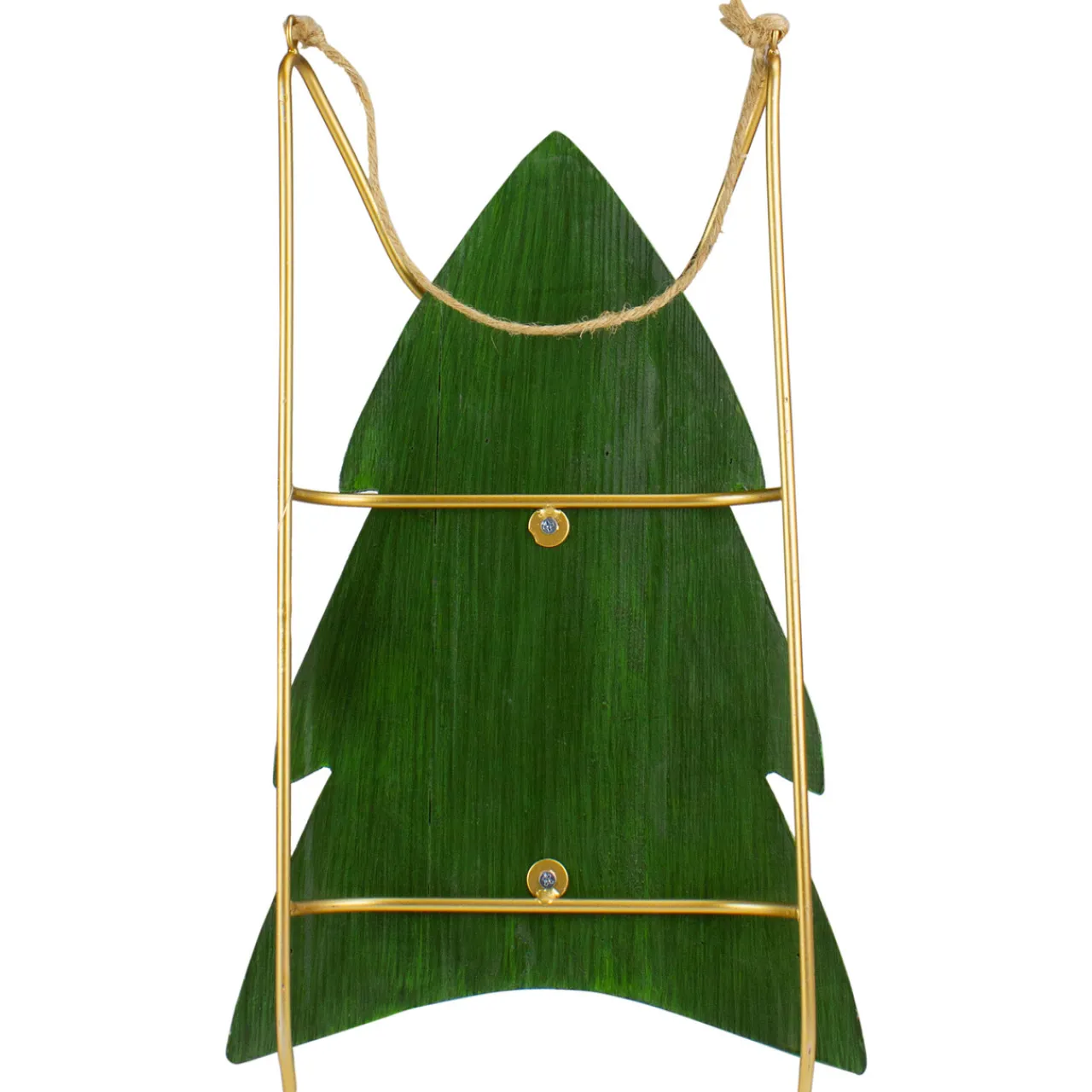 Best Wooden "Believe" Christmas Snow Sled Decoration - 18.25" - Green Sleighs