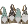 Clearance Wooden Gnomes Hinged Christmas Decoration - 10.75" Gnomes
