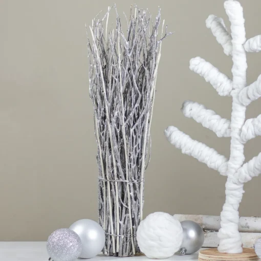 Yarn Wrapped Christmas Tree - 19.5" - White Trees