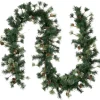 Yorkville Pine, Twig and Pinecone Artificial Christmas Garland - 9' x 12" - Unlit Unlit